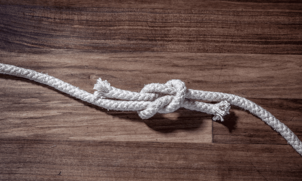How to tie a square fishermans knot