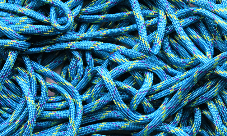 Paracord for rappelling and climbing