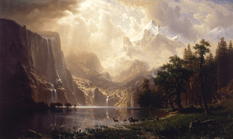 Albert Bierstadt - Among the Sierra Nevada, California