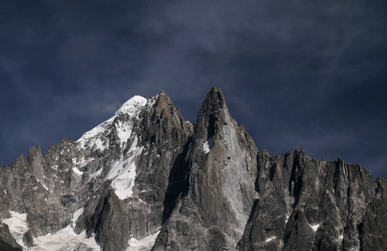 Climber and crags