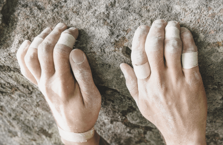 tape fingers for climbing blisters