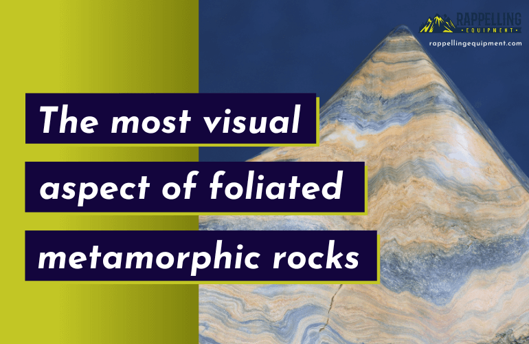 What platy, parallel, mineral grains are the most visual aspect of foliated metamorphic rocks