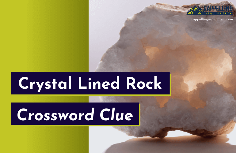 Crystal Lined Rock Crossword Clue