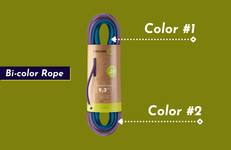 Bi-Color Climbing Rope