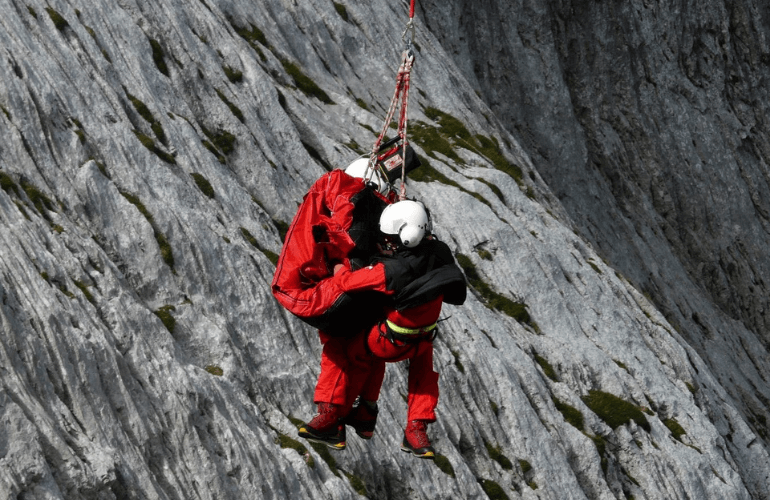 Rappelling and Mountaineering are connected outdoor activities