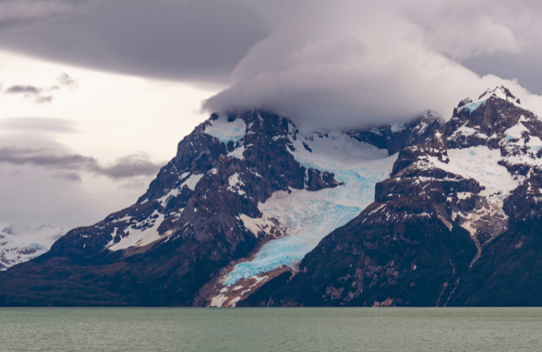 What evidence is there that the o’higgins glacier is being affected by global warming